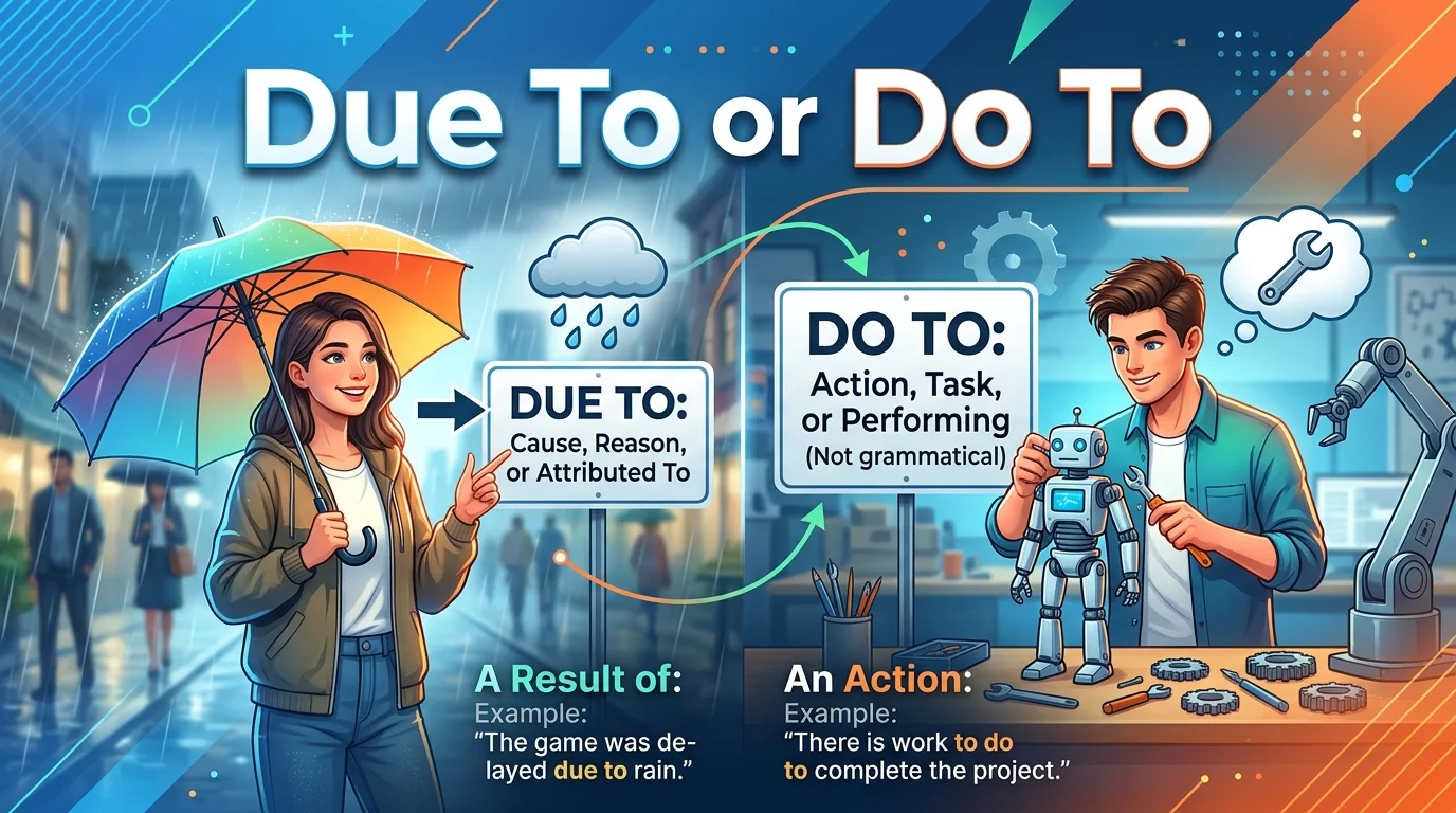 Due To or Do To: How to Use Each Phrase Correctly