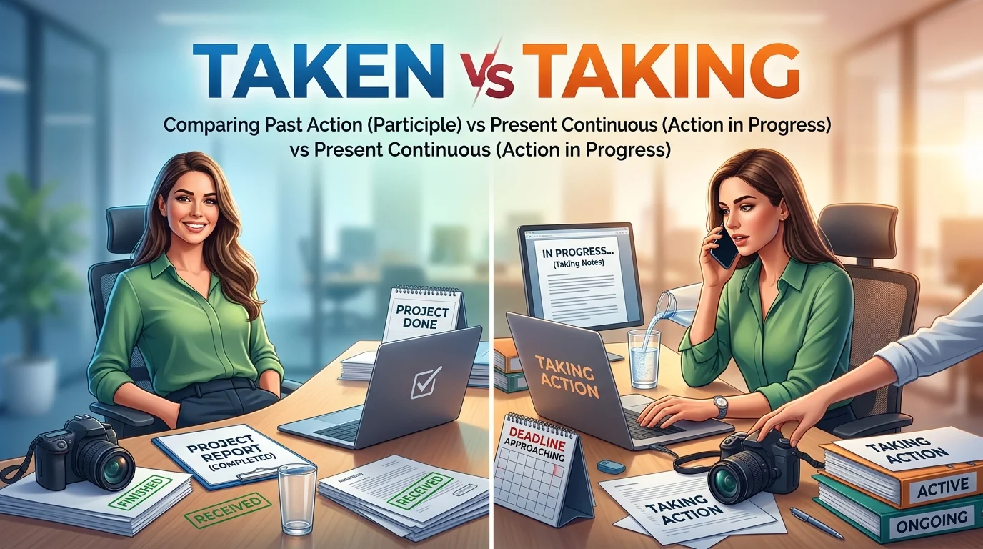 Taken Vs Taking: What Is the Difference & Which Is Correct?