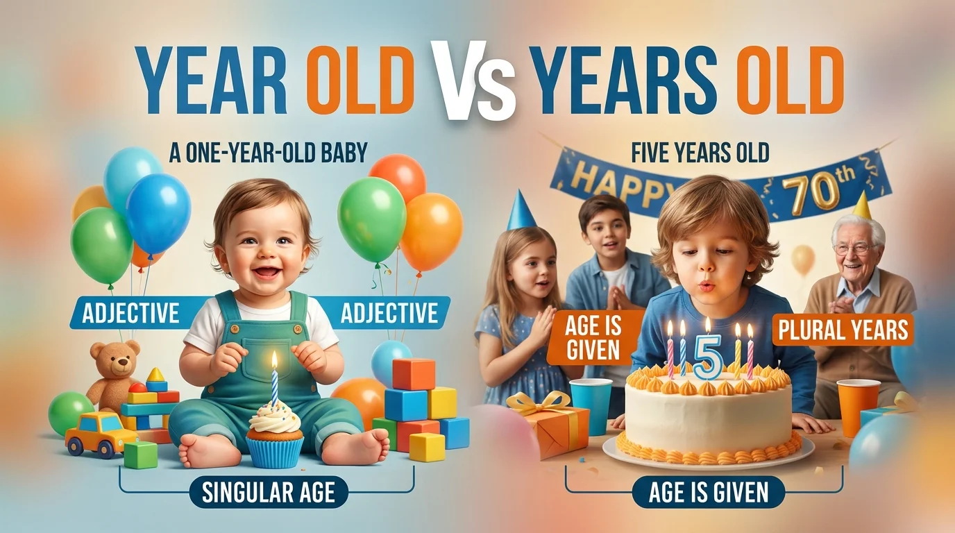 Year Old Vs Years Old: What Is the Difference & Which Is Correct?